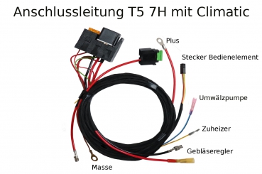 VW T5 7H Anschlussleitung Standheizung Climatic Klimaanlage