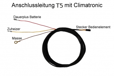 Standheizung Zuheizer Einbausatz Webasto MultiControl für VW T5.2 7E Climatronic