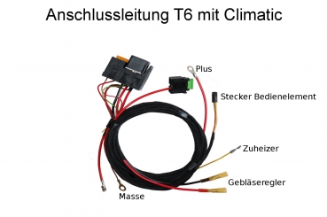 Standheizung Umrüstsatz Zuheizer mit Webasto ThermoConnect für VW T6 7E Climatic