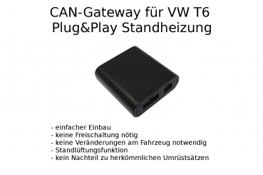 Plug&Play Standheizung Zuheizer mit Webasto MultiControl SW für alle T6 Climatic