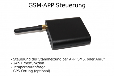 Standheizung Zuheizer Dauerbetrieb + GSM Fernbedienung für VW T5 7E Climatronic