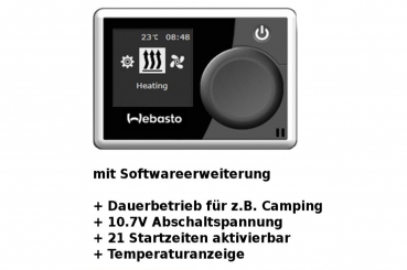 Standheizung Zuheizer Dauerbetrieb Webasto MultiControl SW für VW T5 7E Climatronic