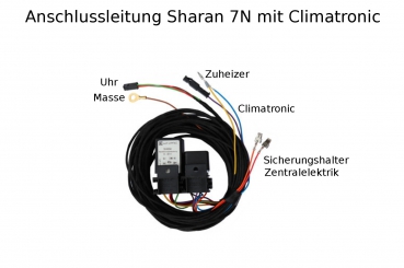 Umrüstsatz Zuheizer zur Standheizung für Seat Alhambra 7N TDI FSI auch  Facelift 