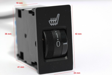 Sitzheizung Carbon 5 Stufen Nachrüst-System passend für VW Passat 3BG Bj.11/00-05/2005