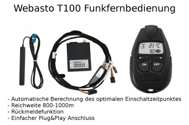 Plug&Play Umrüstsatz Standheizung Zuheizer Webasto T100 für VW T6  Climatronic 