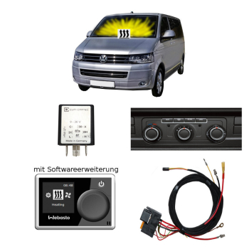 Plug&Play Umrüstsatz Standheizung Zuheizer + Webasto 1533 für VW T6  Climatic 