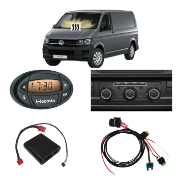 Plug&Play Umrüstsatz Standheizung Zuheizer + Webasto 1533 für VW T6 Climatic