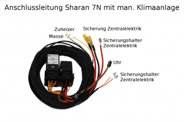 Umrüstsatz Zuheizer zur Standheizung für VW Sharan 7N TDI FSI TSI auch Facelift