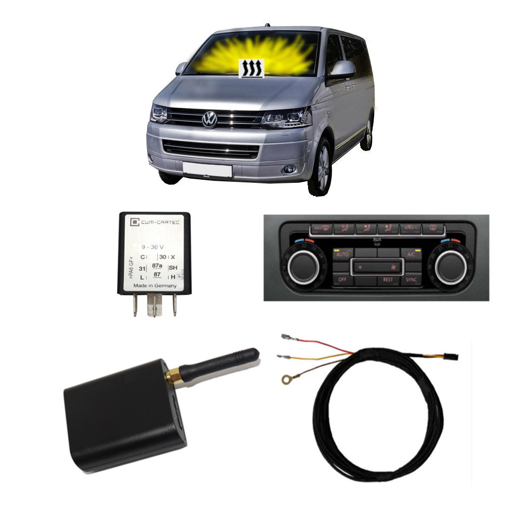 Standheizung Zuheizer Dauerbetrieb + GSM Fernbedienung für VW T5