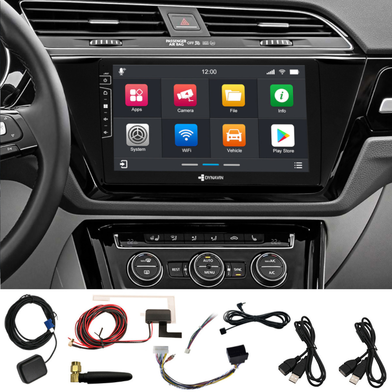 10 Zoll Dynavin Radio Nachrüstsatz für VW Touran 5T ab 2015