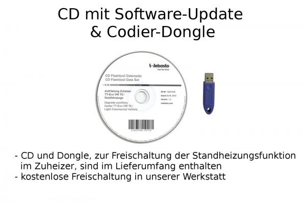 Standheizung Zuheizer Umrüstsatz Webasto MultiControl SW für VW T6 7E Climatic