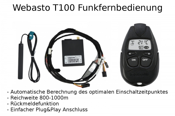 Plug&Play Umrüstsatz Standheizung Zuheizer Webasto T100 für VW T6 Climatronic