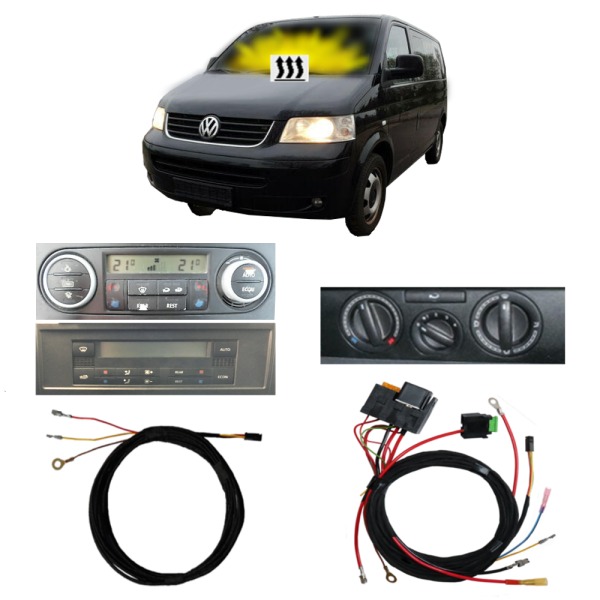 Zuheizer zur Standheizung + GSM APP Steuerung für VW T5 7E ab 2010