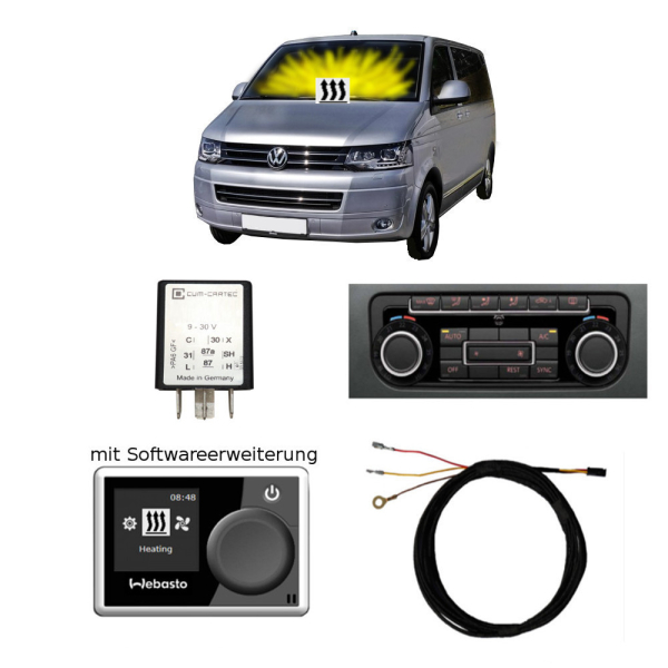 Standheizung Zuheizer Dauerbetrieb Webasto MultiControl für VW T5 7E Climatronic