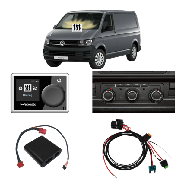 Plug&Play Zuheizer zur Standheizung mit Webasto MultiControl für VW T6 Climatic