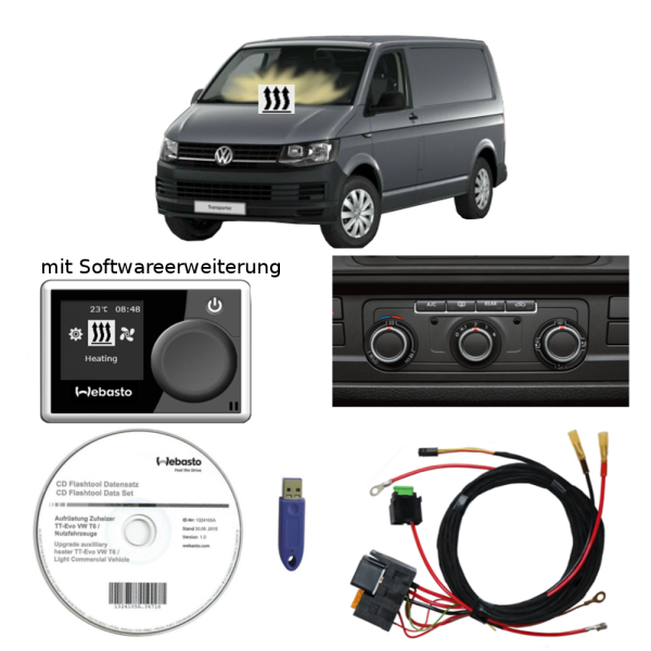 Standheizung Zuheizer Umrüstsatz Webasto MultiControl SW für VW T6 7E Climatic