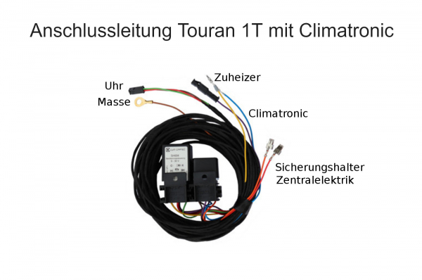 Standheizung Zuheizer Webasto MultiControl + FFB für VW Touran 1T  Climatronic